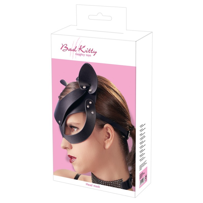 Bad Kitty Cat Mask Rhinestones